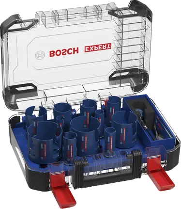 Sada děrových pil Bosch EXPERT Construction Material Power Change Plus.